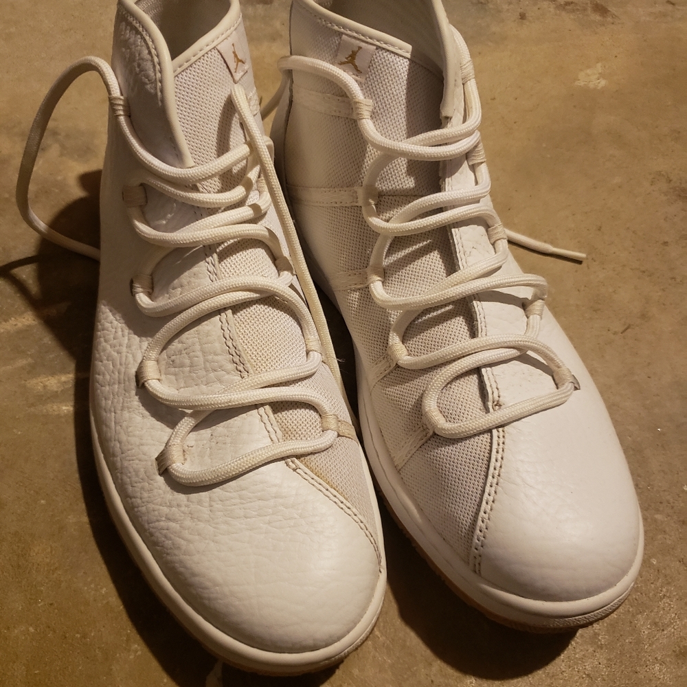 All white high tops